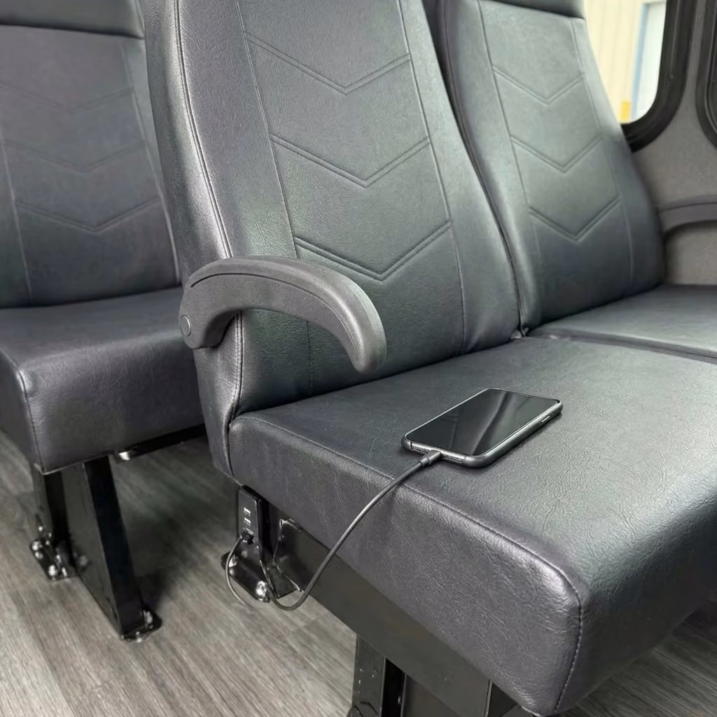 bettendorf 15 passenger minibus usb charging