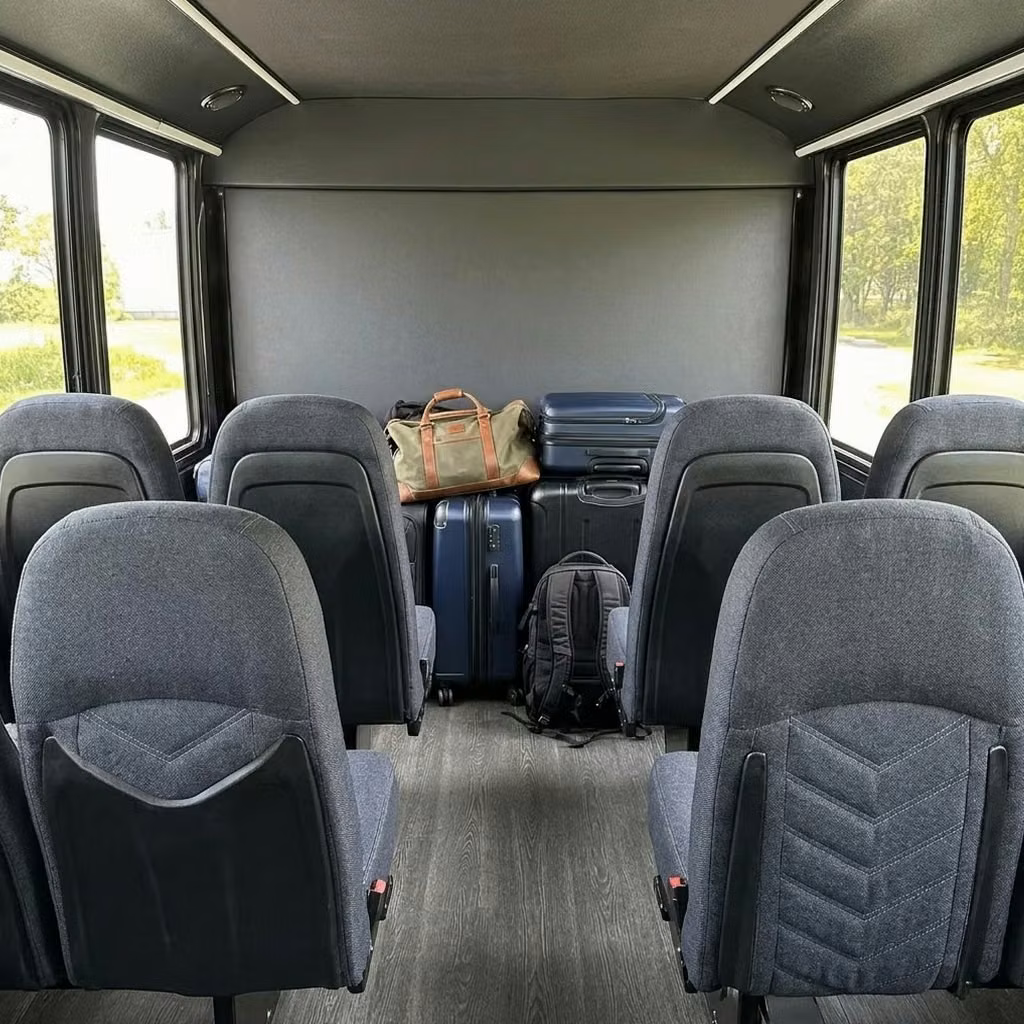 bettendorf 25 passenger minibus luggage area