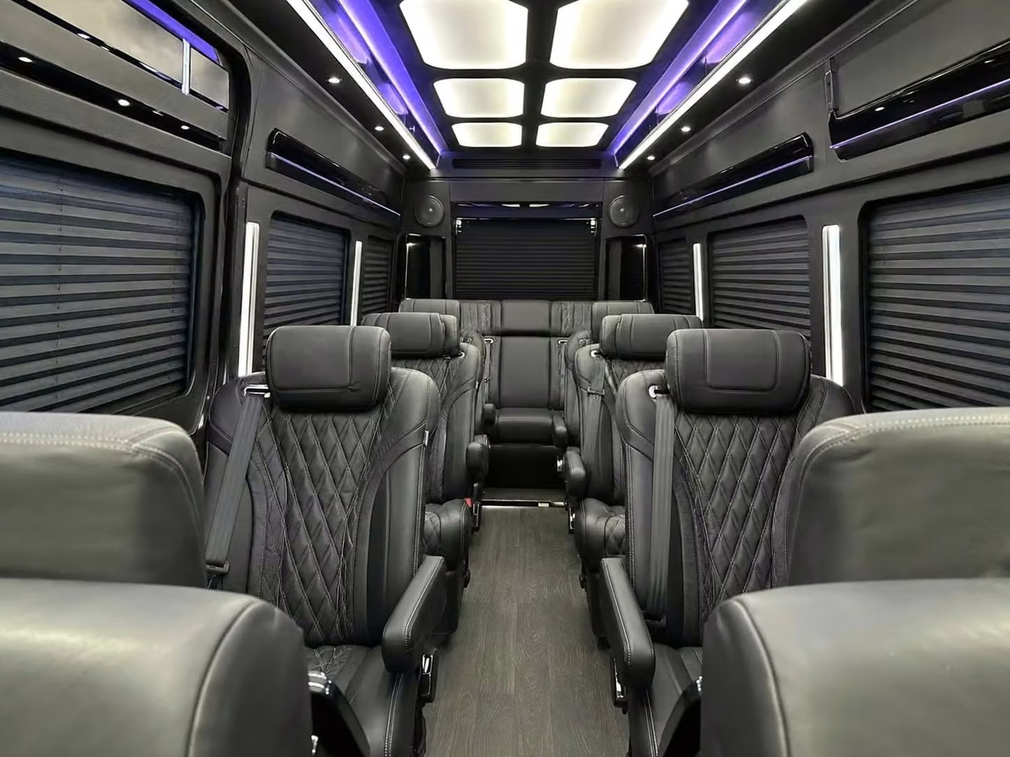 bettendorf sprinter van rental with driver reclining seats