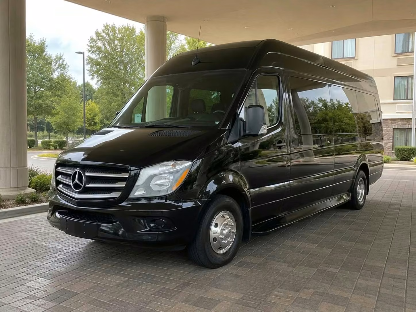 bettendorf sprinter van rental with driver tinted windows